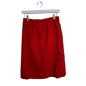 Pendleton Red Virgin Wool Lined Straight Pencil Career Casual Skirt Womens SZ 6